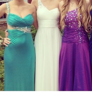 Mermaid color prom dress